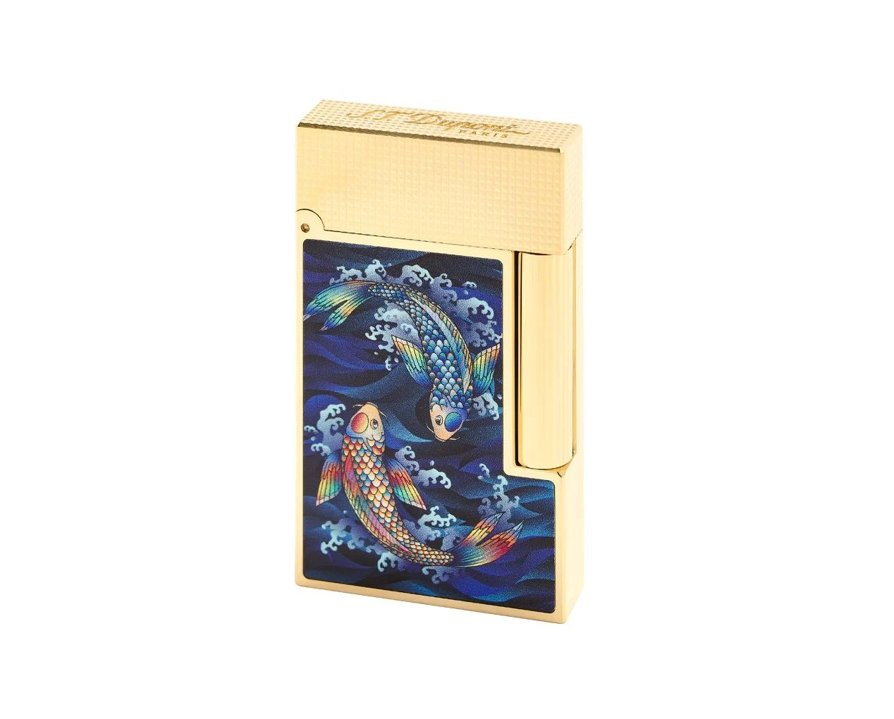 S.T. Dupont Line 2 Koi With Yellow Gold Flint Lighter 5 S.T. Dupont Line 2 Koi With Yellow Gold Flint Lighter - Image 3