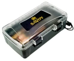 Savoy Travel Cigar Humidor - Holds 10 Cigars