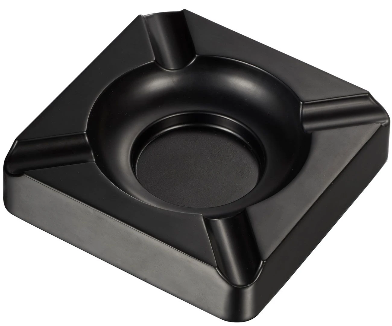 Visol Heavyweight Solid Meta Cigar Ashtray - Black Matte 3 Visol Heavyweight Solid Meta Cigar Ashtray - Black Matte