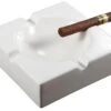 Visol White Ceramic Patio Cigar Ashtray -Elighters Shop vash716 68