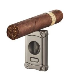 Visol Ferris Gunmetal V Cut Cigar Cutter 8 Visol Ferris Gunmetal V Cut Cigar Cutter -Elighters Shop vcut423 55