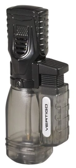 Vertigo Venom II Charcoal Triple Torch Flame Lighter