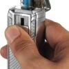 Visol Alec III Triple Jet Flame White Carbon Fiber Chrome Lighter 2 Visol Alec III Triple Jet Flame White Carbon Fiber Chrome Lighter -Elighters Shop visol alec iii triple jet flame white carbon fiber chrome lighter 48