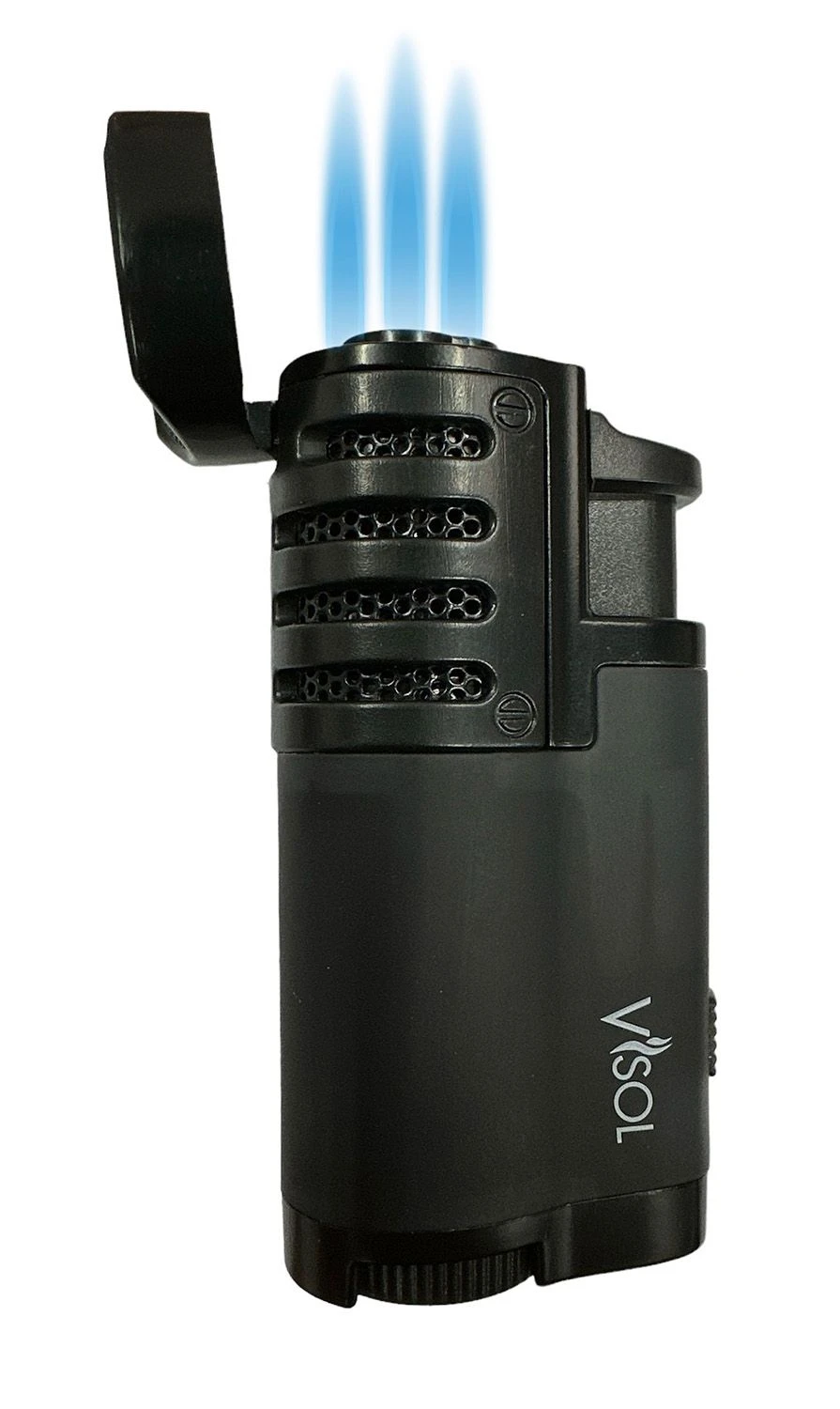 Visol Angelo Triple Flame Cigar Lighter - Translucent Black 4 Visol Angelo Triple Flame Cigar Lighter - Translucent Black - Image 2