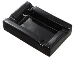 Visol Wesley Black Rectangular Cigar Ceramic Ashtray With Free Laser Engraving -Elighters Shop visol beatrix black rectangular cigar ceramic ashtray with free laser engraving 101
