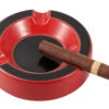 Visol Beatrix Circular Ceramic Cigar Ashtray - Red