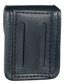 Black Leather Lighter Pouch With Belt Loops