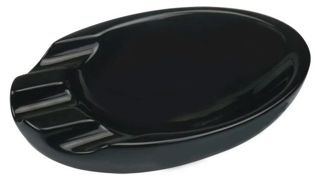 Visol Bradford Black Ceramic Cigar Ashtray For Patio Use 3 Visol Bradford Black Ceramic Cigar Ashtray For Patio Use