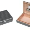 Visol Carbon Fiber Pattern Lacquered Small Cigar Humdior - 25 Cigars 1 Visol Carbon Fiber Pattern Lacquered Small Cigar Humdior - 25 Cigars -Elighters Shop visol carbon fiber pattern lacquered small cigar humdior holds 25 cigars 54