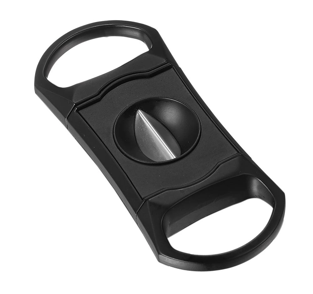 Visol Caspian Matte Black Wedge Cigar Cutter 3 Visol Caspian Matte Black Wedge Cigar Cutter
