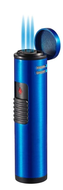 Visol Cobra Triple Flame Cigar Lighter - Blue -Elighters Shop visol cobra triple flame cigar lighter blue 66