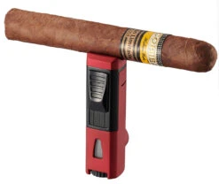 Visol Colonel Triple Flame Torch Lighter - Burgundy -Elighters Shop visol colonel triple flame torch lighter burgundy 83