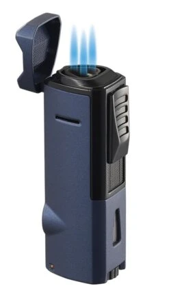 Visol Colonel Triple Flame Torch Lighter - Indigo Blue -Elighters Shop visol colonel triple flame torch lighter indigo blue 77