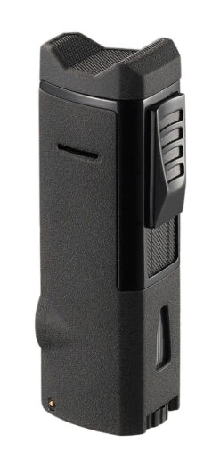 Visol Colonel Triple Flame Torch Lighter - Black Crackle -Elighters Shop visol colonel triple flame torch lighter matte black 79