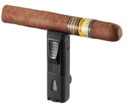 Visol Colonel Triple Flame Torch Lighter - Black Crackle -Elighters Shop visol colonel triple flame torch lighter matte black 83