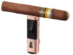 Visol Colonel Triple Flame Torch Lighter - Bronze