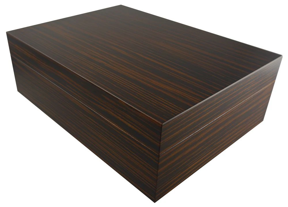 Visol Como Ebony Veneer Desktop Humidor - Up To 50 Cigars 4 Visol Como Ebony Veneer Desktop Humidor - Up To 50 Cigars - Image 2