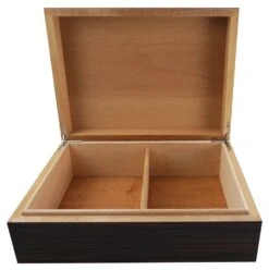 Visol Como Ebony Veneer Desktop Humidor - Up To 50 Cigars