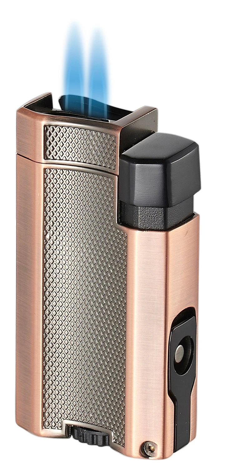 Visol Concave Double Flame Torch Lighter - Bronze 6 Visol Concave Double Flame Torch Lighter - Bronze - Image 4