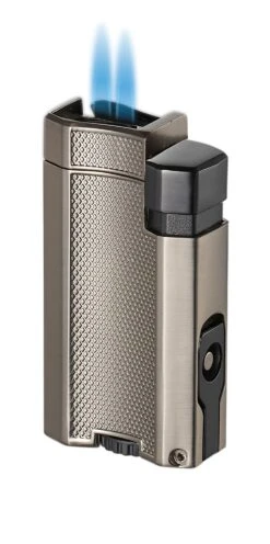 Visol Concave Double Flame Torch Lighter - Gunmetal -Elighters Shop visol concave double flame torch lighter gunmetal 77