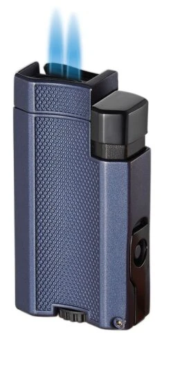 Visol Concave Double Flame Torch Lighter - Indigo Blue 9 Visol Concave Double Flame Torch Lighter - Indigo Blue -Elighters Shop visol concave double flame torch lighter indigo blue 77