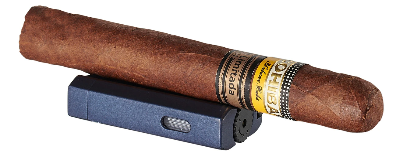 Visol Concave Double Flame Torch Lighter - Indigo Blue 4 Visol Concave Double Flame Torch Lighter - Indigo Blue - Image 2