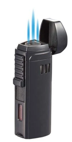 Visol Denali Triple Torch Cigar Lighter - Black 10 Visol Denali Triple Torch Cigar Lighter - Black -Elighters Shop visol denali triple torch cigar lighter black 87