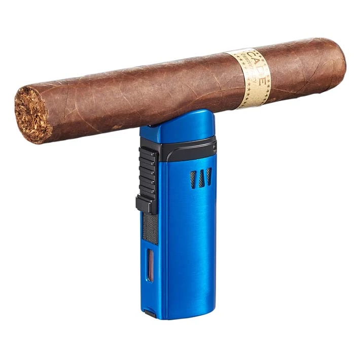 Visol Denali Triple Torch Cigar Lighter - Blue 7 Visol Denali Triple Torch Cigar Lighter - Blue - Image 5