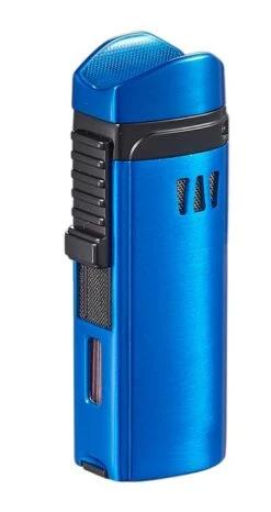 Visol Denali Triple Torch Cigar Lighter - Blue 8 Visol Denali Triple Torch Cigar Lighter - Blue -Elighters Shop visol denali triple torch cigar lighter blue 83