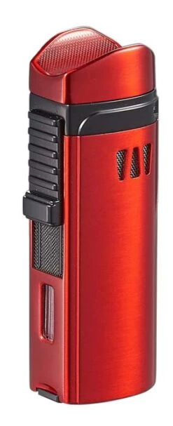 Visol Denali Triple Torch Cigar Lighter - Red -Elighters Shop visol denali triple torch cigar lighter red 95