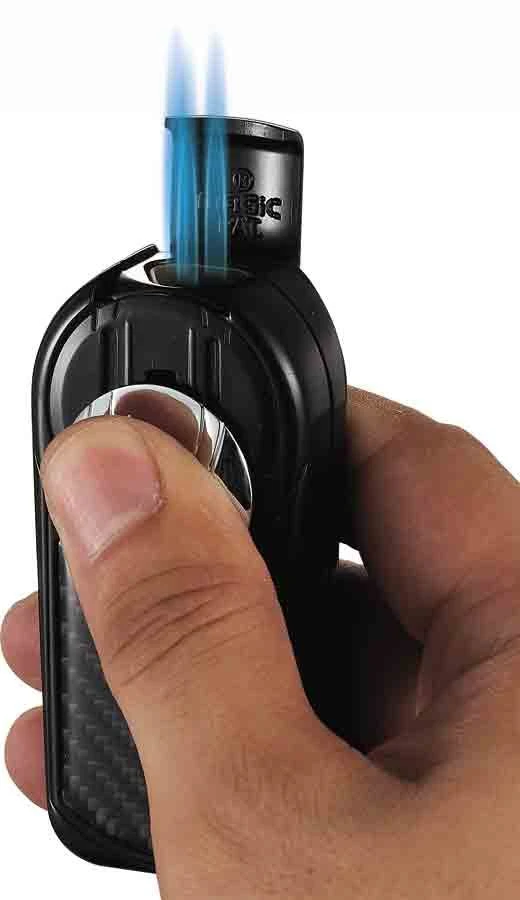 Visol Dobrev III Triple Jet Flame Black Carbon Fiber Cigar Lighter 3 Visol Dobrev III Triple Jet Flame Black Carbon Fiber Cigar Lighter