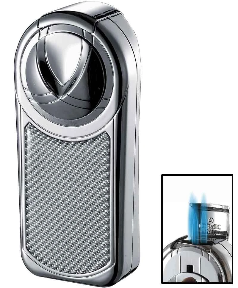 Visol Dobrev III Triple Jet Flame White Carbon Fiber Cigar Lighter 5 Visol Dobrev III Triple Jet Flame White Carbon Fiber Cigar Lighter - Image 3