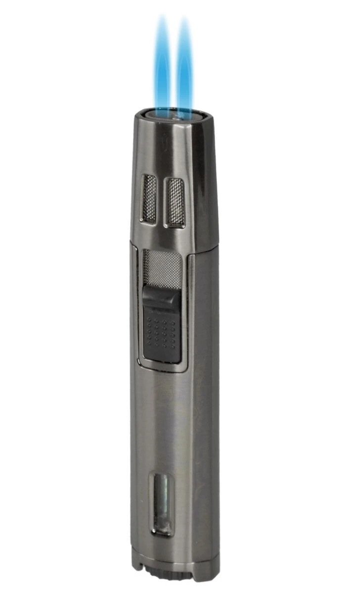 Visol DuoJet Dual Flame Cigar Lighter - Gunmetal 3 Visol DuoJet Dual Flame Cigar Lighter - Gunmetal