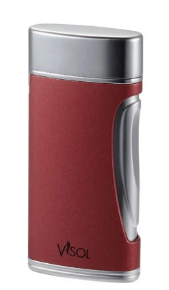 Visol DuoMatt Burgundy Double Flame Cigar Lighter 7 Visol DuoMatt Burgundy Double Flame Cigar Lighter -Elighters Shop visol duomatt burgundy double flame cigar lighter 51