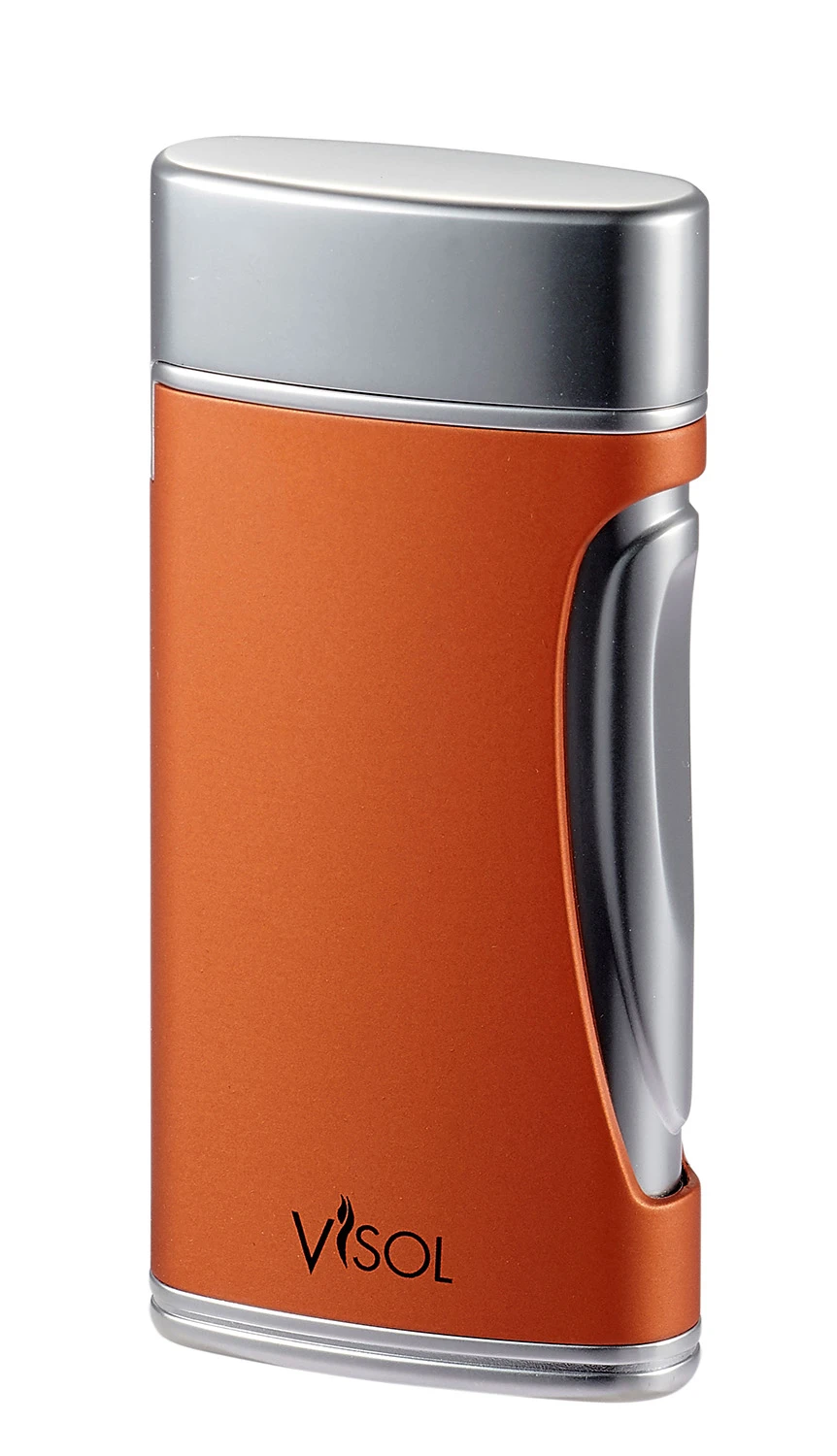 Visol DuoMatt Burnt Orange Double Flame Cigar Lighter 3 Visol DuoMatt Burnt Orange Double Flame Cigar Lighter