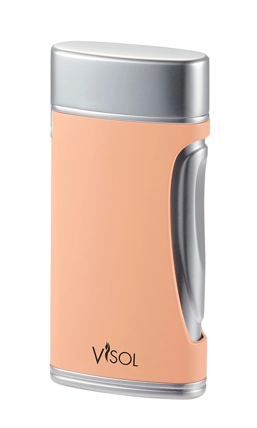 Visol DuoMatt Salmon Double Flame Cigar Lighter 4 Visol DuoMatt Salmon Double Flame Cigar Lighter - Image 2