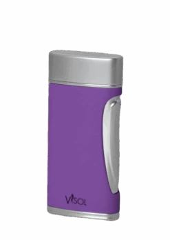 Visol DuoMatt Purple Double Flame Cigar Lighter