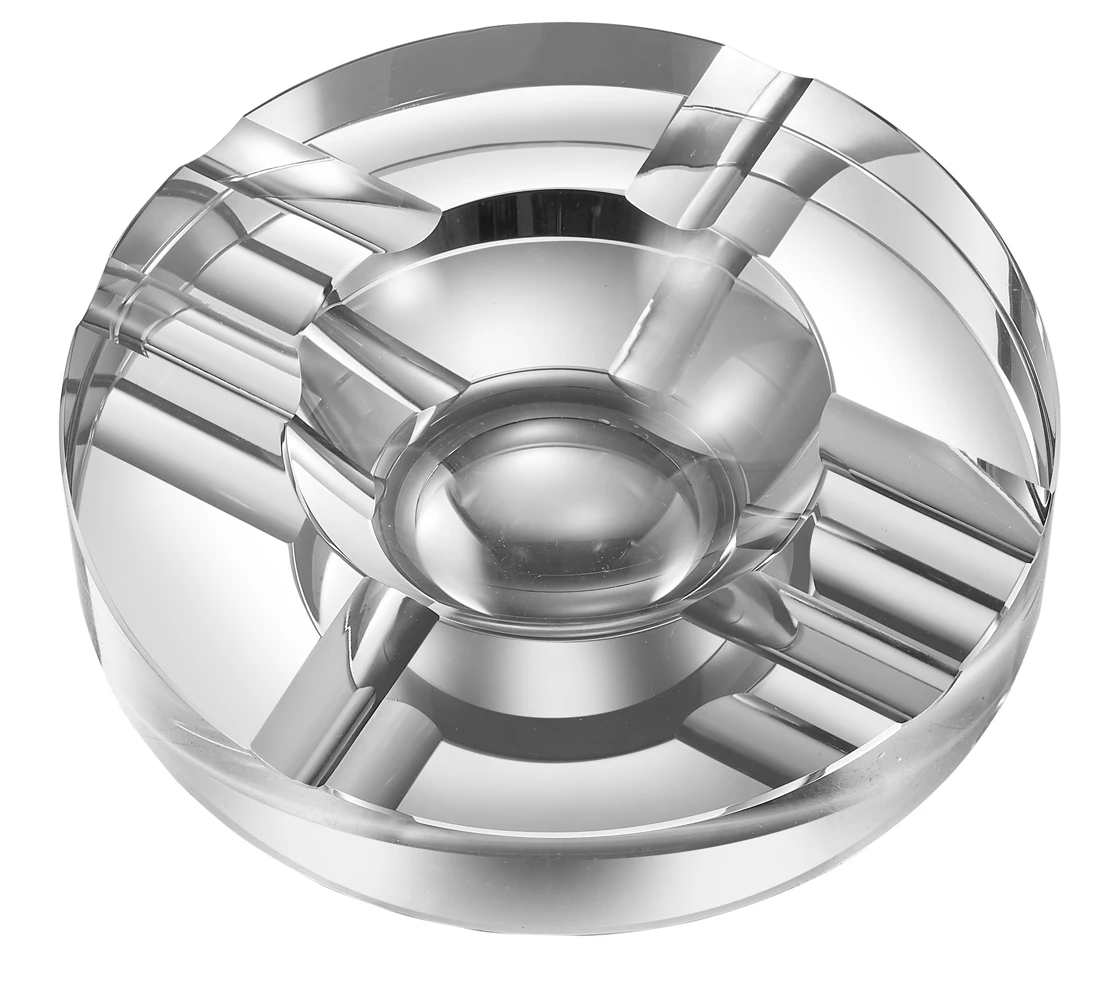 Visol Elara Round Crystal Cigar Ashtray 3 Visol Elara Round Crystal Cigar Ashtray