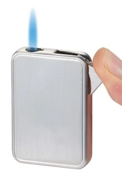 Visol Elk Single Flame Cigar Lighter - Silver -Elighters Shop visol elk single flame cigar lighter silver 70