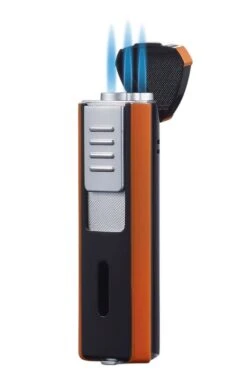 Visol Enigma Triple Flame Cigar Lighter - Orange -Elighters Shop visol enigma triple flame cigar lighter orange 55