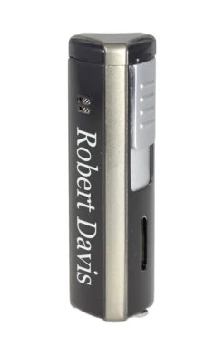 Visol Enigma Triple Flame Cigar Lighter - Silver -Elighters Shop visol enigma triple flame cigar lighter silver 55