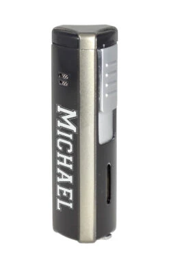 Visol Enigma Triple Flame Cigar Lighter - Silver -Elighters Shop visol enigma triple flame cigar lighter silver 57