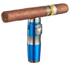Visol Epic Triple Flame Blue Cigar Lighter -Elighters Shop visol epic triple flame blue cigar lighter 79
