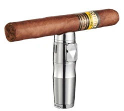 Visol Epic Triple Flame Silver Cigar Lighter -Elighters Shop visol epic triple flame chrome cigar lighter 79