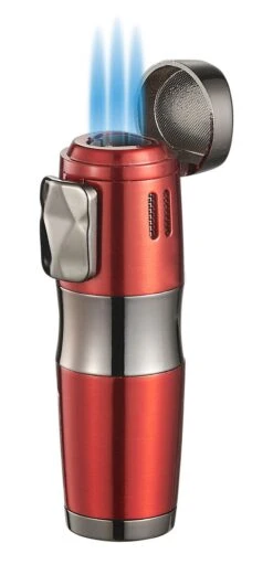 Visol Epic Triple Flame Red Cigar Lighter -Elighters Shop visol epic triple flame red cigar lighter 77