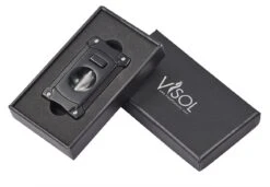 Visol Ferris Black V Cut Cigar Cutter 8 Visol Ferris Black V Cut Cigar Cutter -Elighters Shop visol ferris black v cut cigar cutter 14