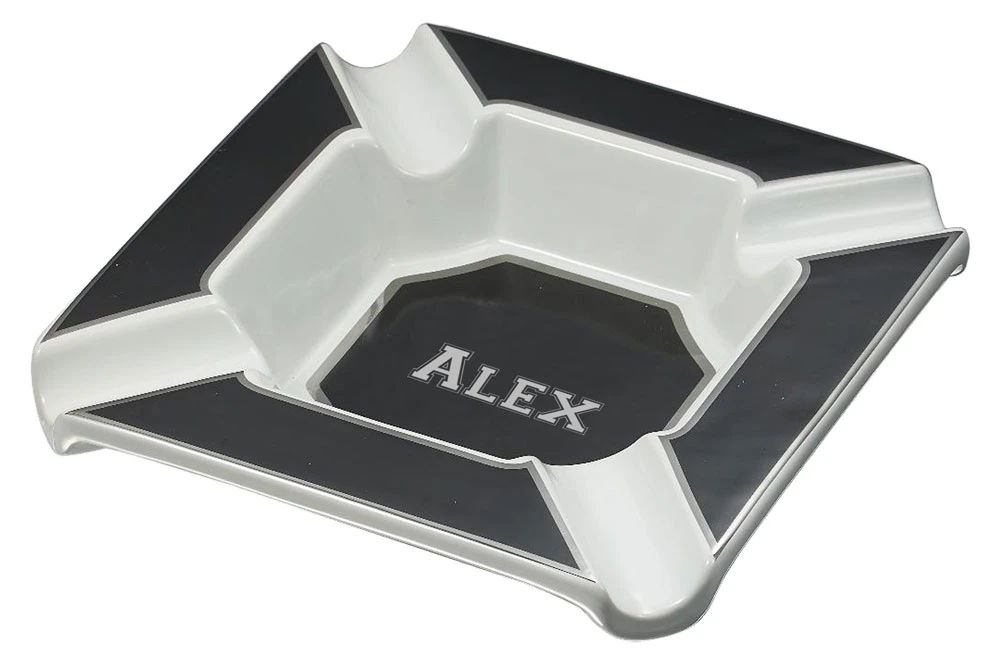 Visol Festus Large Cigar Ashtray - Matte Black And Silver 3 Visol Festus Large Cigar Ashtray - Matte Black And Silver