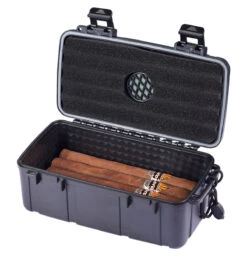 Visol Frisco Hard Plastic Travel Humidor - 10 Count -Elighters Shop visol frisco hard plastic travel humidor 10 count 64