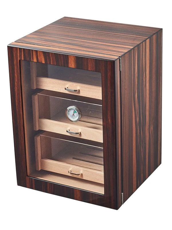 Visol Gorman Macassar Ebony Cabinet Humidor - Holds Up To 300 Cigars 3 Visol Gorman Macassar Ebony Cabinet Humidor - Holds Up To 300 Cigars