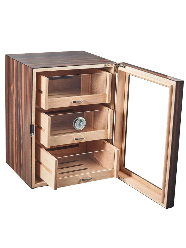 Visol Gorman Macassar Ebony Cabinet Humidor - Holds Up To 300 Cigars 4 Visol Gorman Macassar Ebony Cabinet Humidor - Holds Up To 300 Cigars - Image 2